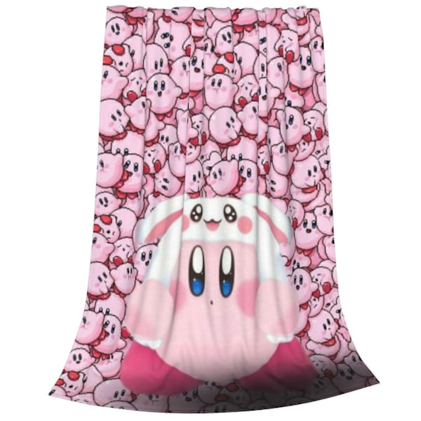 Kirby Kastetæppe Sofa Seng Blød Let Varm Hyggelig Flanel Fleece Sengetæppe Til Børn Voksne Gave Multiple S-SYS1065 76x102cm 40x30in