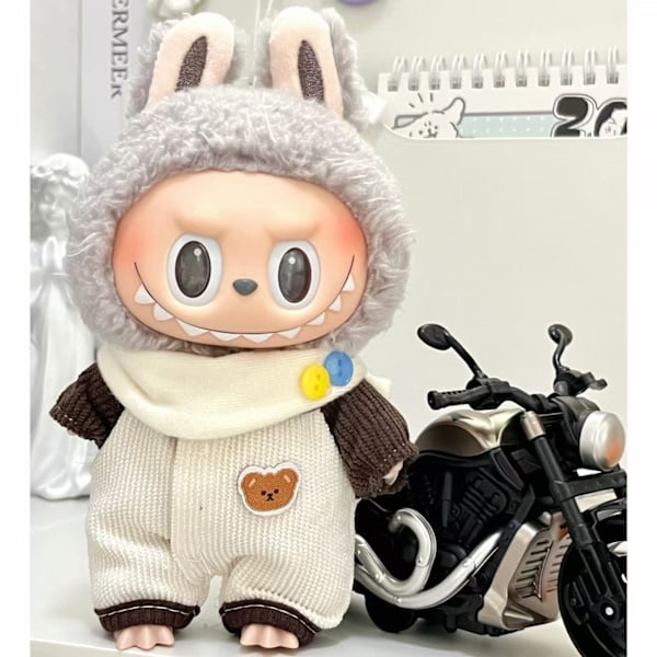 /NC/Uusi Design Labubu Vaatesetti ja Tarvikkeet Ylellinen Designer Labubus Vaatesetti LaBubu Nukeille Lahjoilla 7(ONLY CLOTHES no shoes)