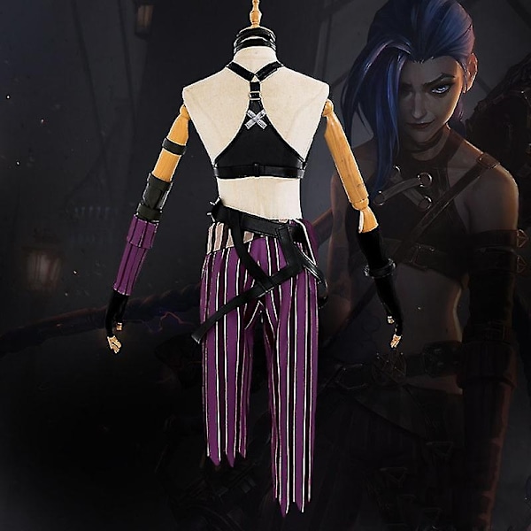 Snabb Leverans Lol Jinx Cosplay Kostym Uniform Kläder League Of Legend - Perfekta Skor Skor Shoes XXL