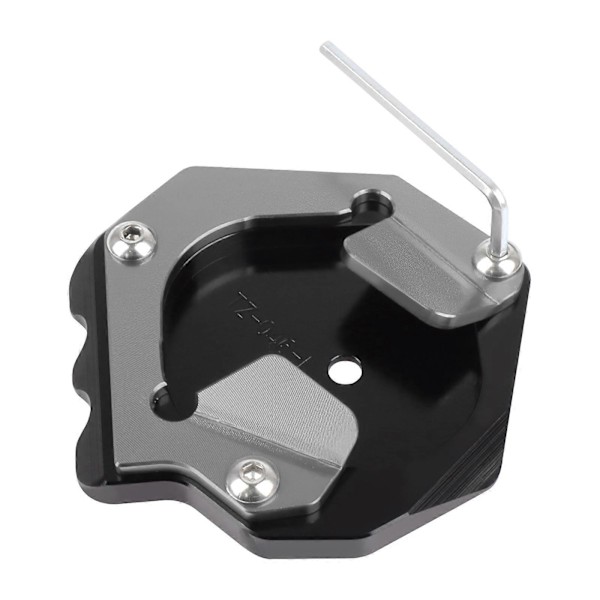 Yamaha XT 1200 Z Super Tenere 1200 XT1200Z XT1200ZE moottoripyörään CNC-jalkatapin sivutuen laajennuslevy Black-no logo