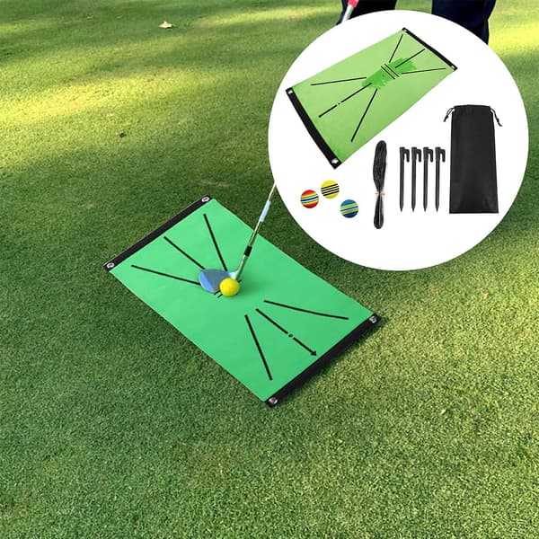 Golf Swing Matte Slagtrening Pad Mark Trace Aid Spilldeteksjon Øvelse B