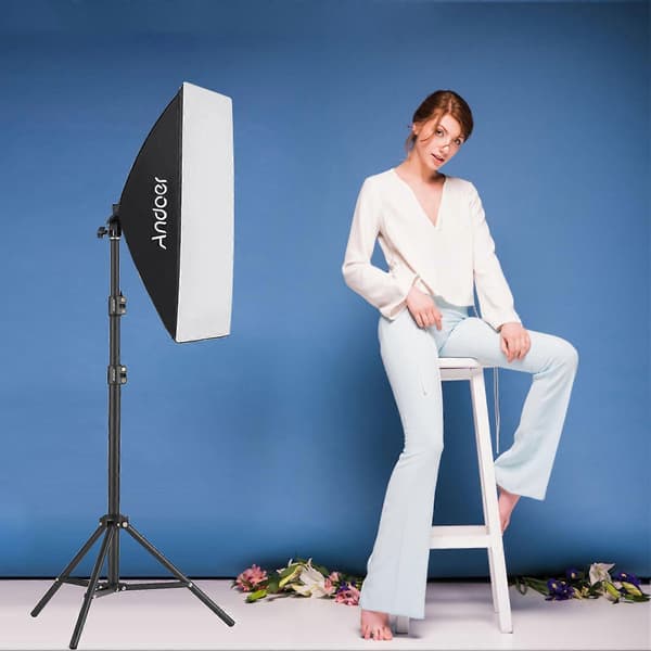 Professionellt Studio LED-ljuskit - 3000K-6000K, Softbox, Justerbart Stativ, Fjärrkontroll