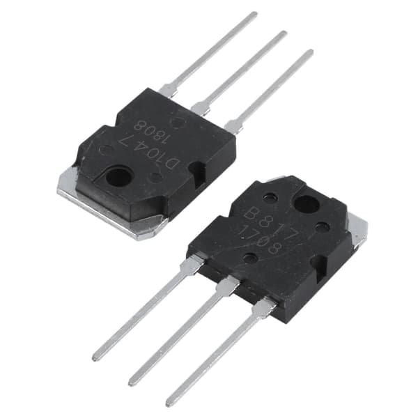 10 stk. siliciumtransistor - D 1047 + B 817, 200 V, 12 A Black