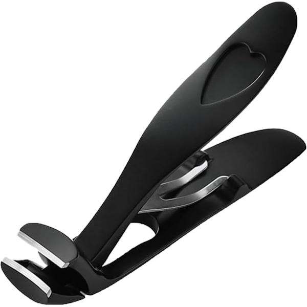 Negleklipper til Tykke Tånegle, Ergonomisk Vinklet Hoved Senior Tånegleklipper, Shirem Negleklipper Sort Black 1pc