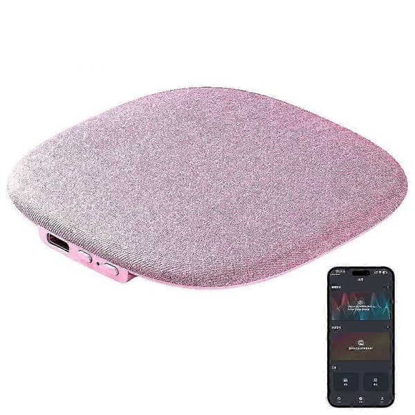Trådløs Bluetooth-pudehøjttaler til søvn, mini bærbar under pude med hvid støj-timer, stereobas for privat og fredelig søvn Pink