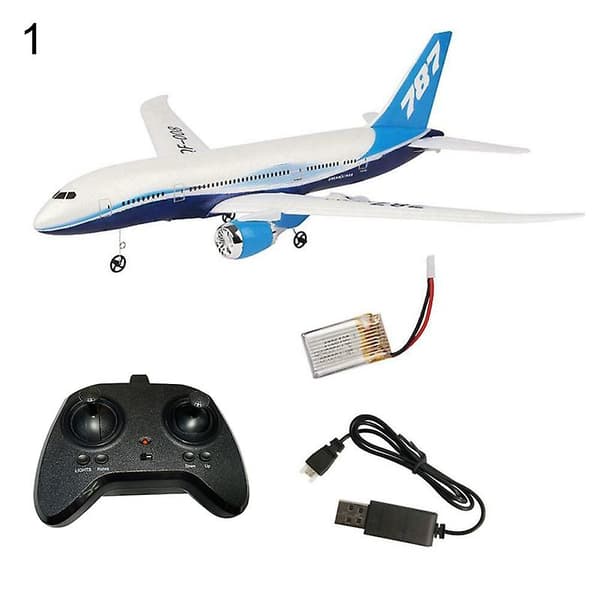 DIY EPP Fjärrstyrd Flygplan RC Drönare 787 Fastvinge Plan Kit Leksak One Battery