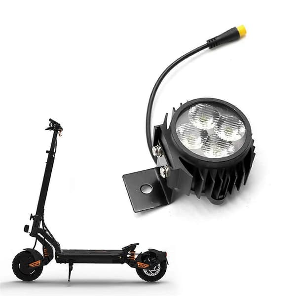 2X for Kukirin G2 MAX G2 PRO Frontlykt Elektrisk Sparkesykkel Styrelampe Hoved Front LED Lys Erstatning As Shown