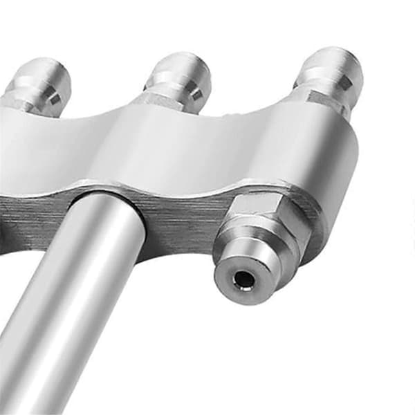 Højtryksrenser Kemisk Spids M5 Twist Dyser Silver