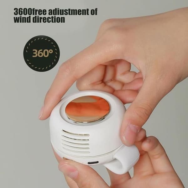 Lille clip-on ventilator, mini vortex ventilator til clip-on ventilatorstørrelse (Hvid)