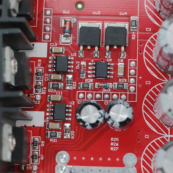 Motorstyring, PWM DC Motorhastighetskontroller 10-50V 60A Høy HHO RC Driver PWM Kontrollermodul Red