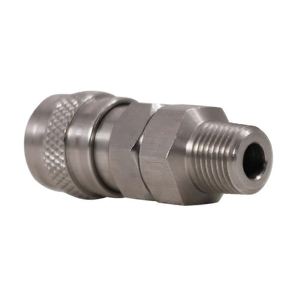 1/8 tommer NPT rustfrit stål hurtigkobling til Foster 2-serie kobling Silver