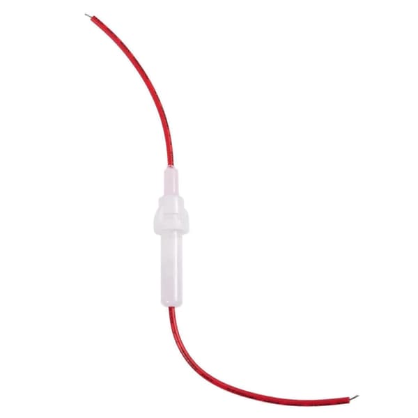 Röd tråd vit skruvtyp lock inline 6mm X 30mm rörsäkringshållare 50st Red&white