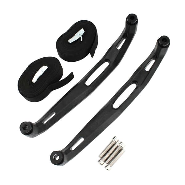 Bagerste passagergreb til Tenere 700 XT700Z, uden stropper, 278 mm with Straps