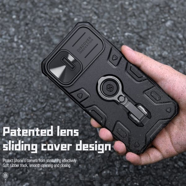 NILLKIN iPhone 14 / 13 Deksel CamShield Armor Pro Svart 141