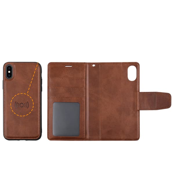 iPhone XS MAX - Practical Smart Hanman Wallet Case Blue Blå Blå
