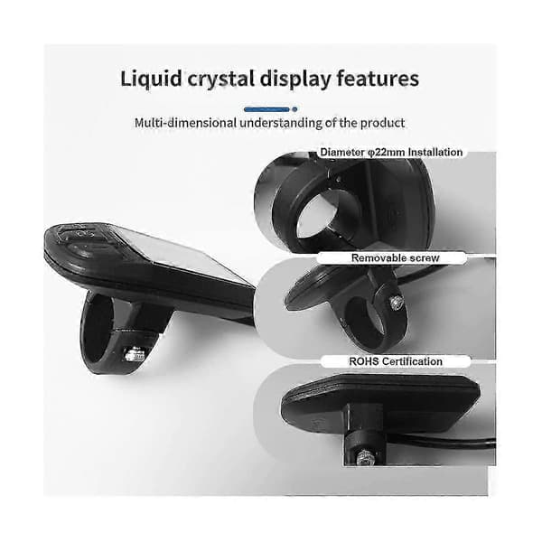 LCD TFT UKC3 Display Hastighed Batteritid Indikator Til Elektrisk Cykel 24v 36v 48v Motor Konvertering