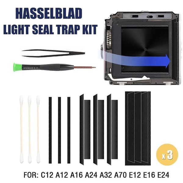 3 sett lysforseglingsfelle-sett skumsvamp erstatningssett for Hasselblad A12 A16 Iu