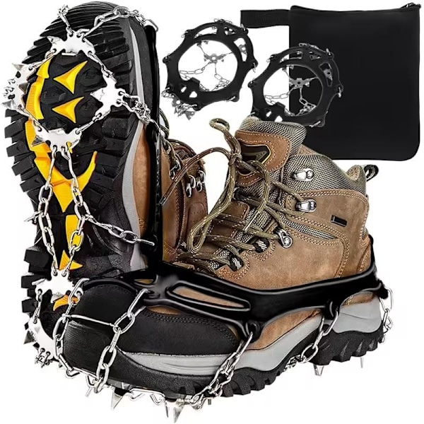 Pigge / Anti-slip med pigge - Greb til sko Sort-Perfet Sort Black 41-44