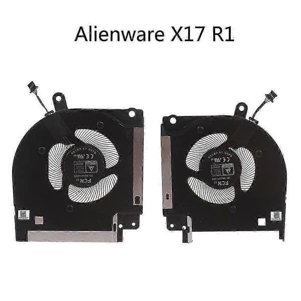 Notebook CPU GPU Blæser DC12V Køleblæsere til Alienware X17 R1- R2 09DNWT 0X63JW CPU GPU