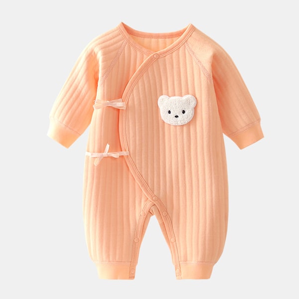 Bodysuit för pojkar och flickor nya vinter bomull babykläder 0-6m 3Pcs B 6M