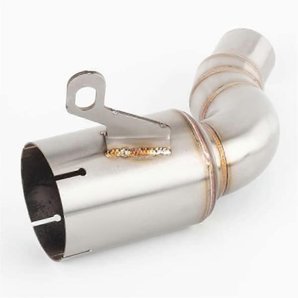 For KTM RC DUKE 125 250 390 ADV 2020-2022 Eksos Mellomrør Silver
