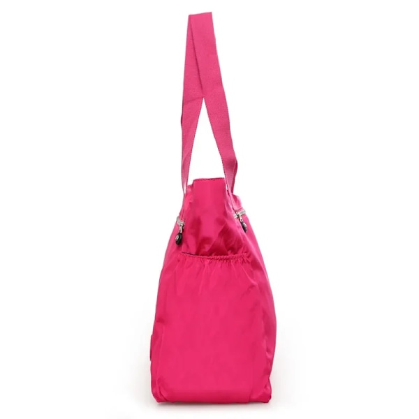Vattentät Oxford Canvas Väska för Kvinnor, Stor Resväska, Axelväska, Shoppingväska Wine red