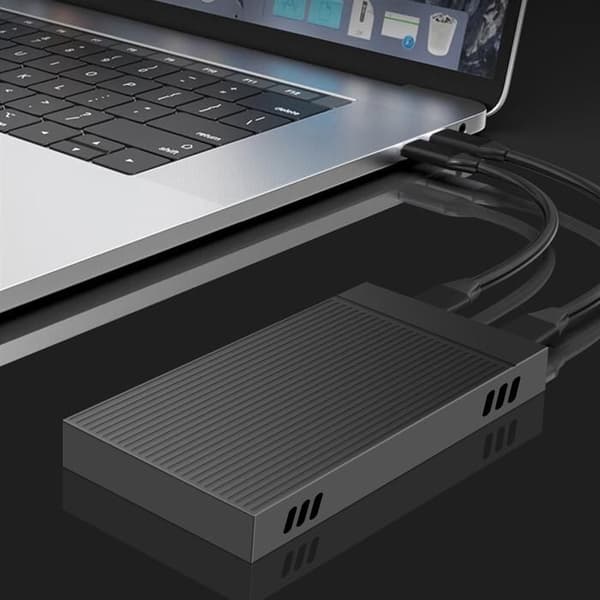 M.2 NVMe Dual Bay Harddisk Kabinet Gen2 Harddisk Kabinet Dockingstation HUB 10 Gbps Harddisk Tilbehør