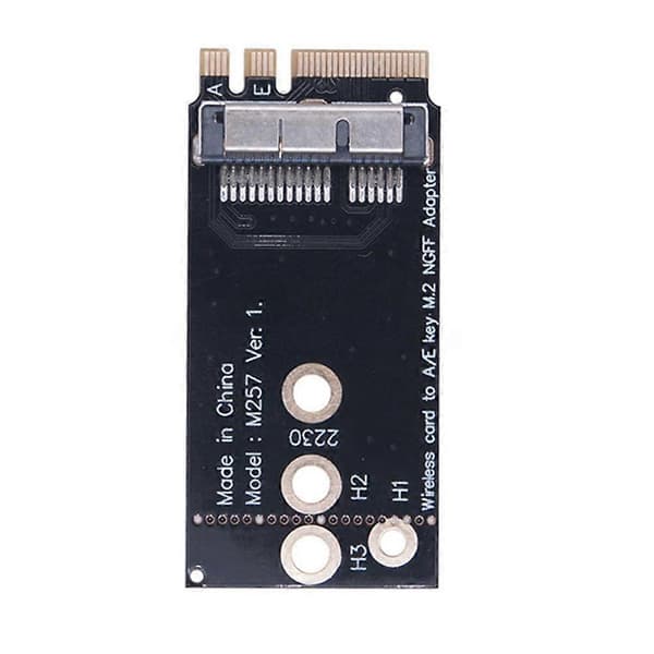 A1466 BCM94360CS2 langattoman verkkokortin NGFF-sovitinkortti M.2 Key A/E -sovitin Mac OS:lle Black