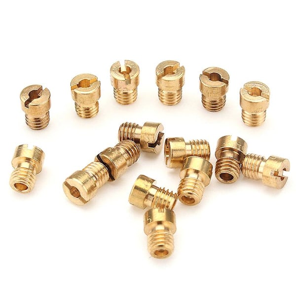 20x Förgasare Huvudmunstycke & Lågfartsmunstycke Kit Set För Pwk Keihin Oko Cvk Typ Gold
