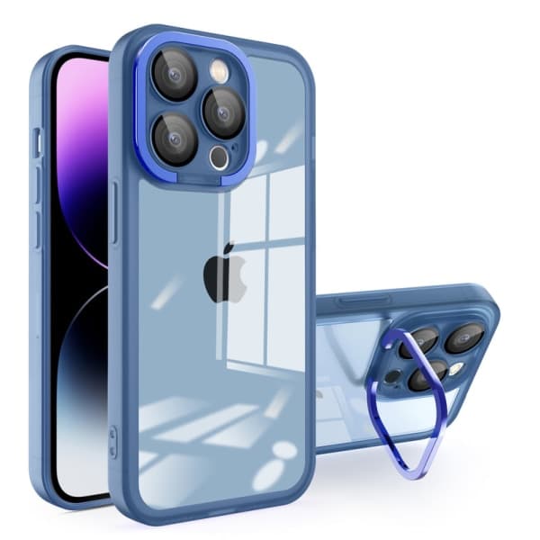 IC iPhone15 Pro Max Deksel Kameralinse Støtte Hybrid Blå iPhone15 Pro Max