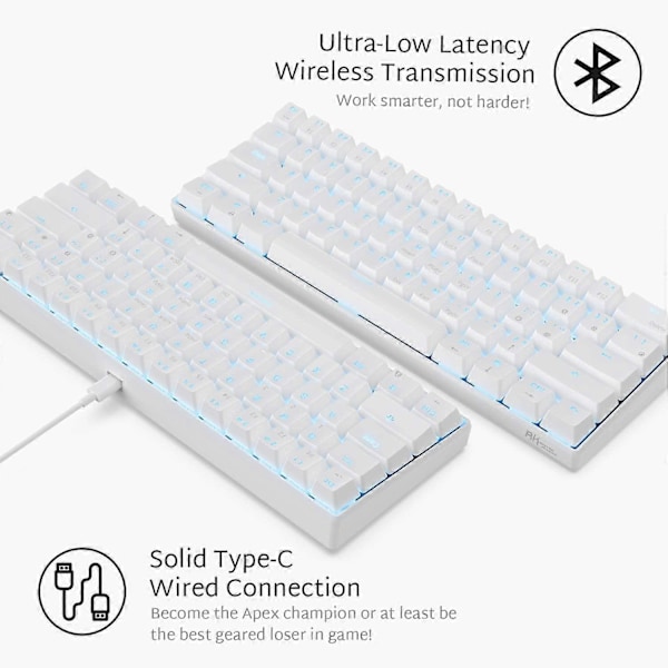 LN-RK Royal Kludge RK61 Trådlöst 60% Mekaniskt Tangentbord