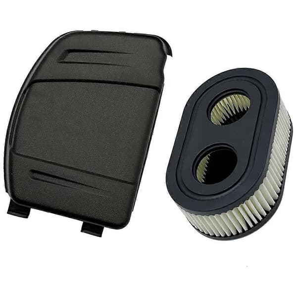 Erstatning 593260 luftfilter og 594106 luftrenserdæksel til Briggs & Stratton plæneklippere Black