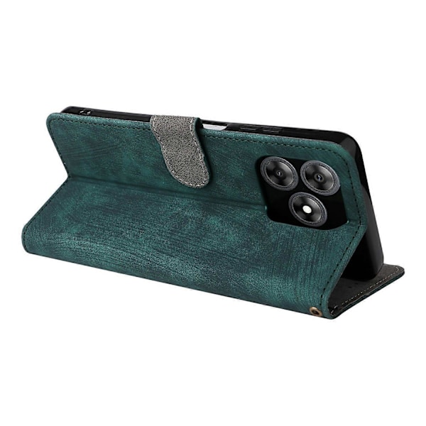 Kompatibel med Blackview Wave 8C Plånboksfodral RFID-blockerande PU Läderfodral Ställvisning - Multicolor Green