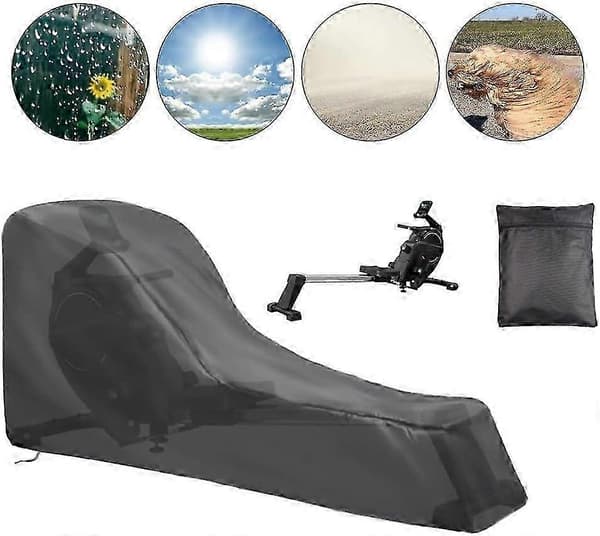Holdbart udendørsdækken til Concept 2 romaskine 210D polyester (241x102x61cm)