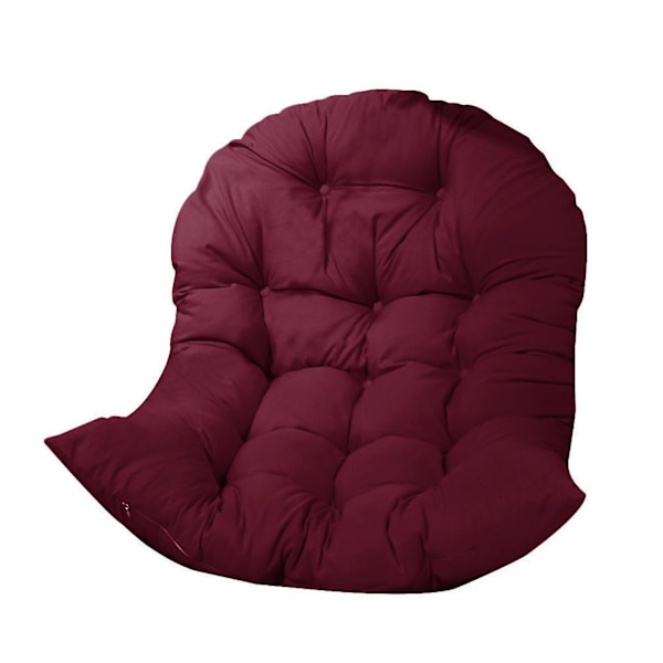Hängande Korgstol Sittdyna, Tjocka Hängande Ägg Hammock Stol Dynor Tvättbara Stolskydd För Uteplats February7 Wine Red