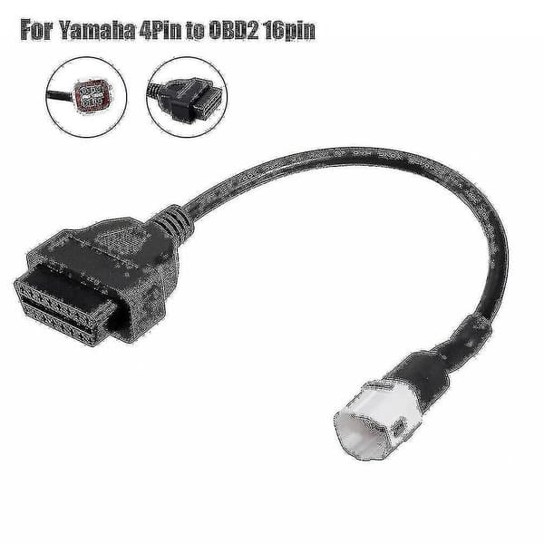 Passer til Yamaha motorsykkel 3 og 4 pin Obd2 feilkode diagnostisk kabeladapterverktøy 4PIN Adapter cable