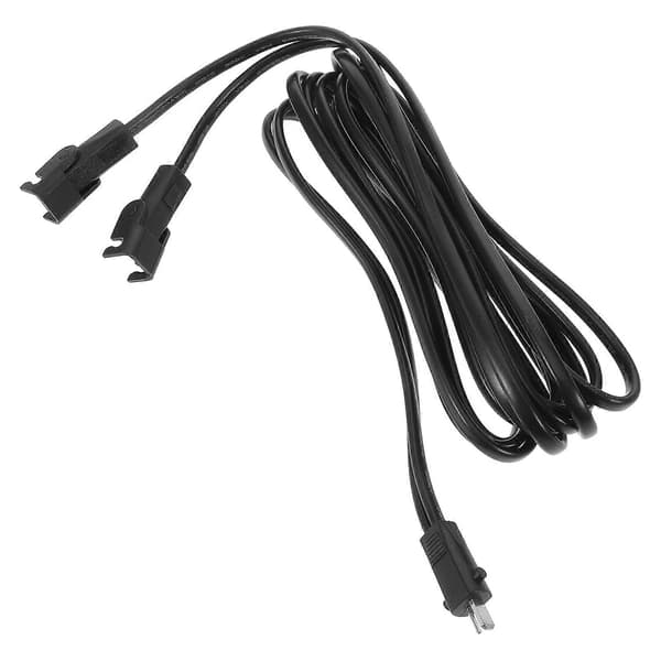 Elektrisk vilstolskabelbyte 2-stifts strömkabeltillbehör för vilstol Black 200.00X1.50X1.00CM