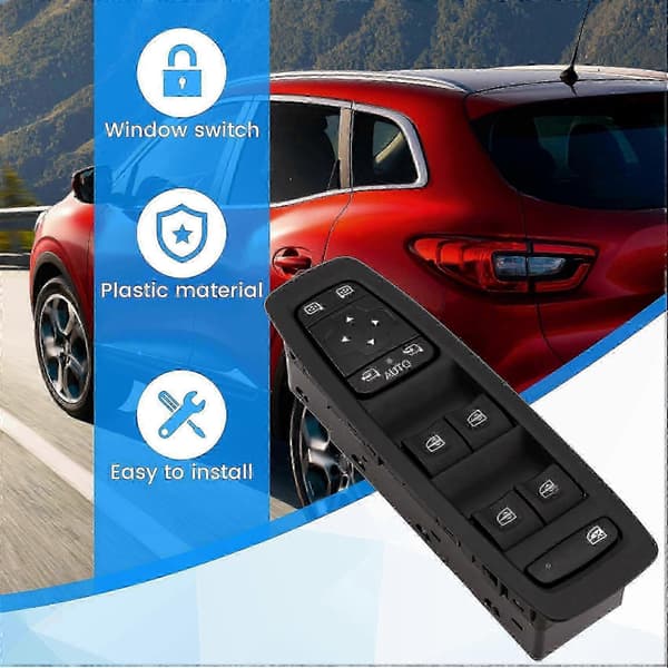 Bil Power Window Master Switch Lifter Knap 25401-2952R til Kadjar 2015-2022 til 2018Sort SZRH A-D 5 5