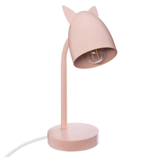 ®RisingFF Metall Ørelampe - E14 - 25 W - H. 31 cm - Rosa