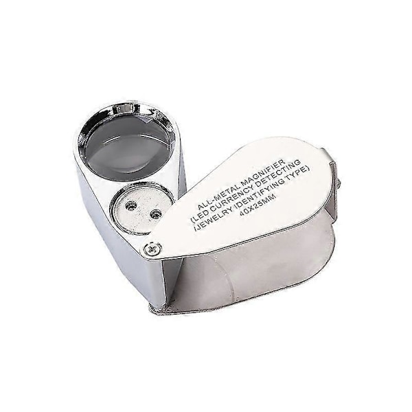 Metall Hopfällbar Lupp För Smycken, X40 Juvelerarelupp, Juvelerarelupp, Botanikerlupp, 40x Lupp, Professionell Juvelerarelupp, 40x Juvelerarelupp, Botan