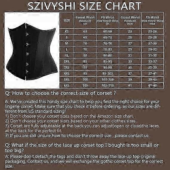 Bustier Korset Under Bryst Kvinder Black XL