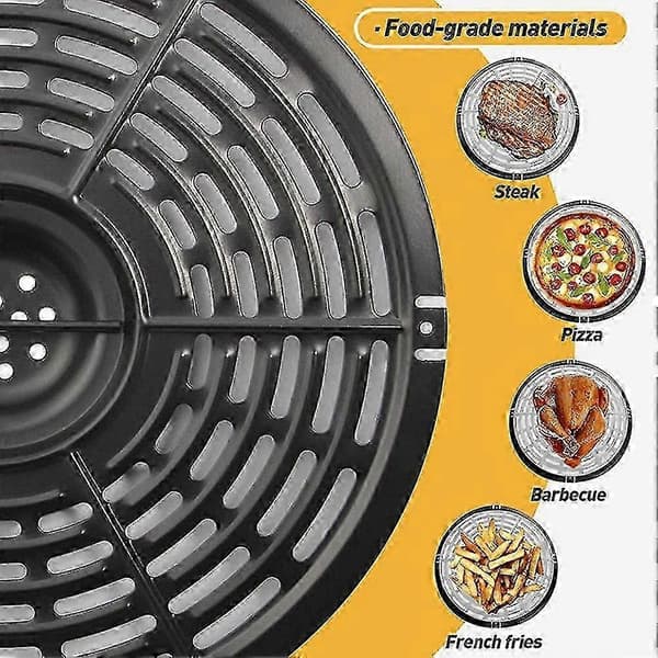 Udskiftningsdele til airfryer til Princess, plade- og grillsæt Black