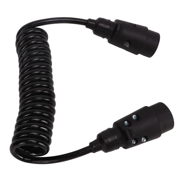 2m Trailer Light Board Extension Cable 7 Pin Plug Socket Adapter for Vehicles Caravans Motorhomes