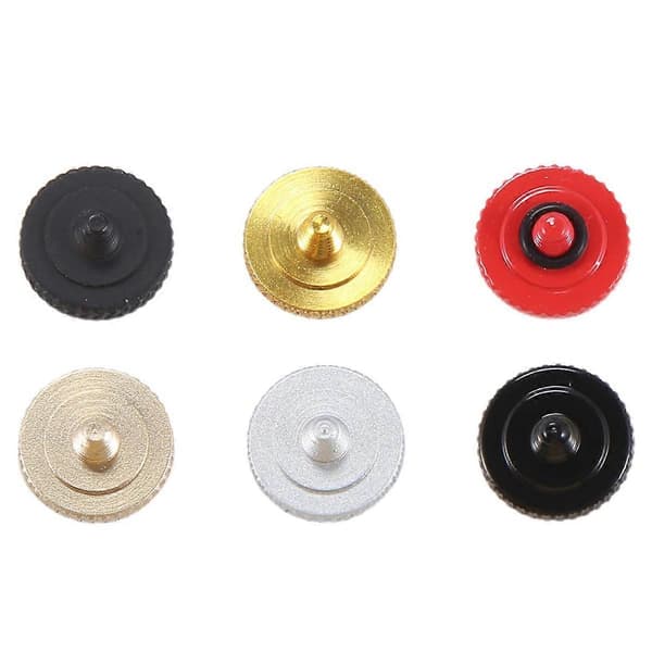 6 stk. Mini kamera ren kobber udløserknap til multicolor