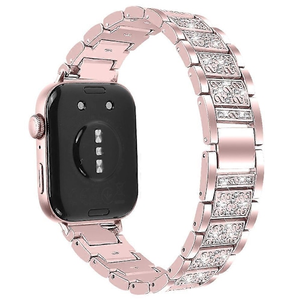 Type C Metallrem med Rhinestones for Huawei Watch Fit 3 Smartklokke Multicolor Style B