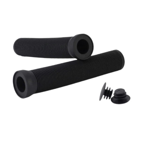 2 stk. Sykkelstyre Grips Sykkel Grips for BMX Terrengsykler Sykkeldeler svart grå black 1.65cm