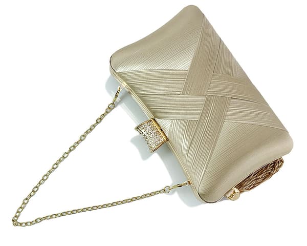 Aftenkobling Silke Festtaske (Guld)