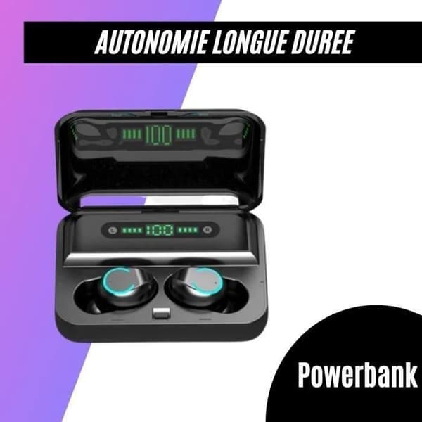 LESS® ePods Svarta ES6 Pro Bluetooth-hörlurar - Stereo - Ansluten enhet