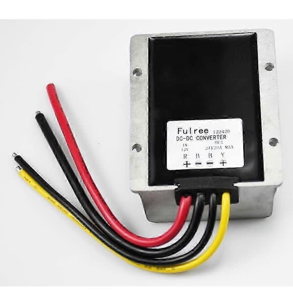 DC-muunnin 12V 24V 20A Päivitetty autoadapterin jännitesäädin