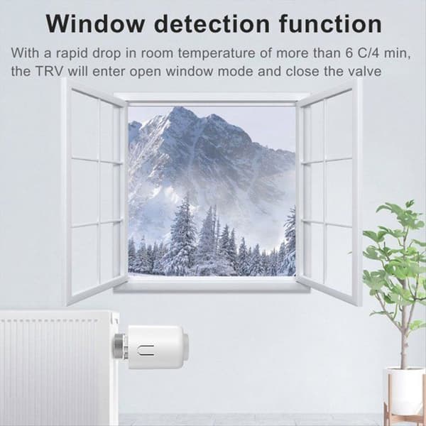 Tuya ZigBee trådløs temperaturreguleringsventil, radiatoraktuator, TRV temperaturreguleringsventil
